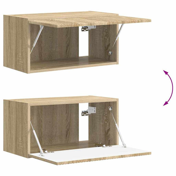 Sonoma-mallinen TV-seinäkaappi, mitat 60 x 31 x 29.5 cm, materiaali tekninen puu