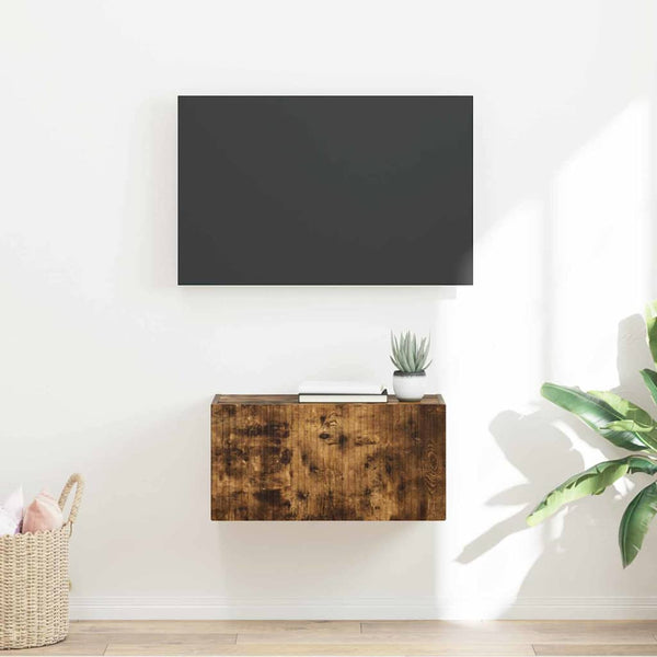 60 x 31 x 29.5 cm Savupähkinä TV-seinäkaappi Tekninen puu