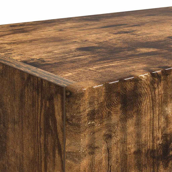 2 kpl TV-seinäkaappi Savupähkinä 60 x 31 x 29.5 cm Tekninen puu