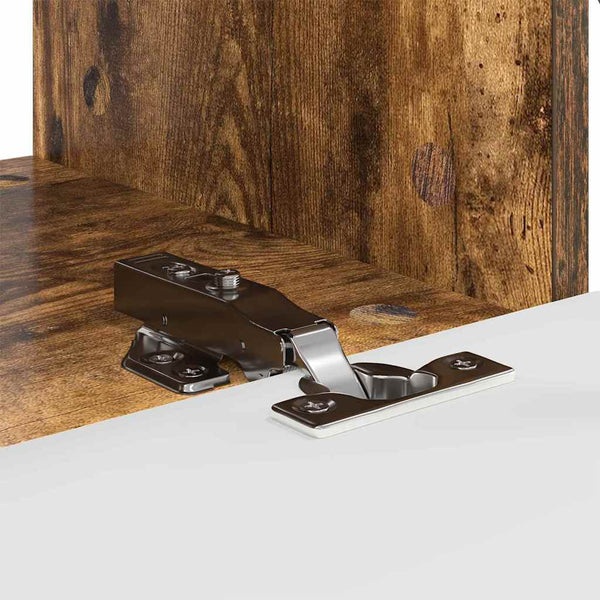 2 kpl TV-seinäkaappi Savupähkinä 60 x 31 x 29.5 cm Tekninen puu