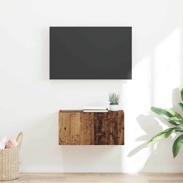 60 x 31 x 29.5 cm TV-seinäkaappi Vanha Puu Tekninen puu