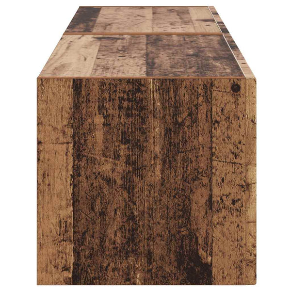 2 pcs TV-seinäkaappi Vanha Puu 60 x 31 x 29.5 cm Tekninen puu