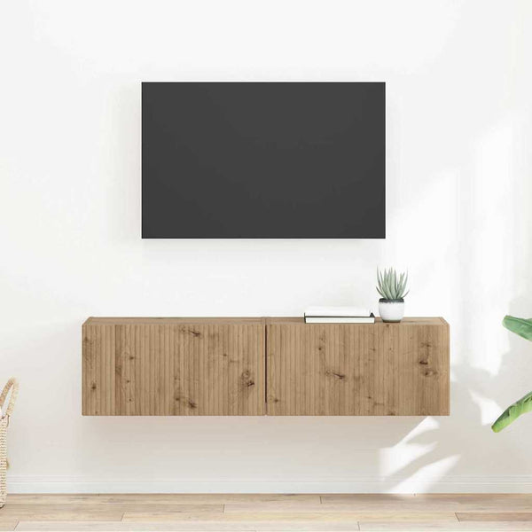 TV-seinäkaappi 2 osaa 60 x 31 x 29.5 cm Taidekoivu Tekninen puu
