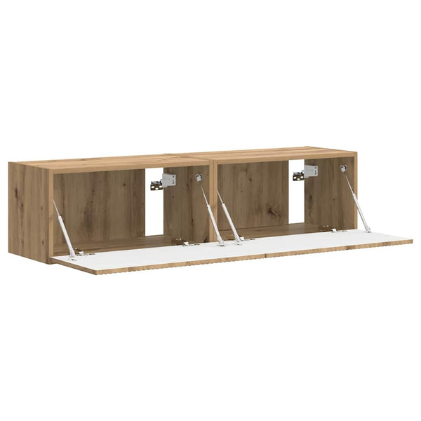 TV-seinäkaappi 2 osaa 60 x 31 x 29.5 cm Taidekoivu Tekninen puu
