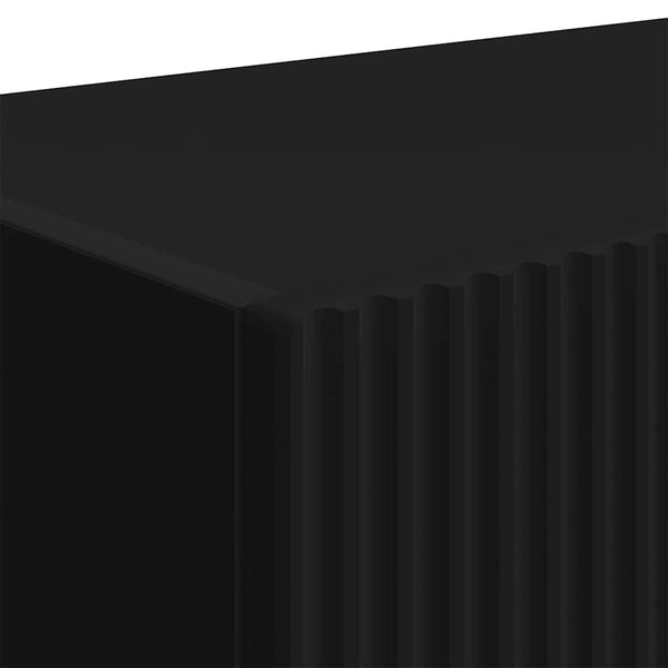 60 x 31 x 29.5 cm Musta TV-seinäkaappi Tekninen puu