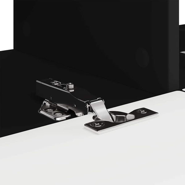 TV-seinäkaappi 2 osaa Musta 60 x 31 x 29.5 cm Tekninen puu