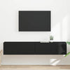 TV-seinäkaappi 2 osaa Musta 60 x 31 x 29.5 cm Tekninen puu