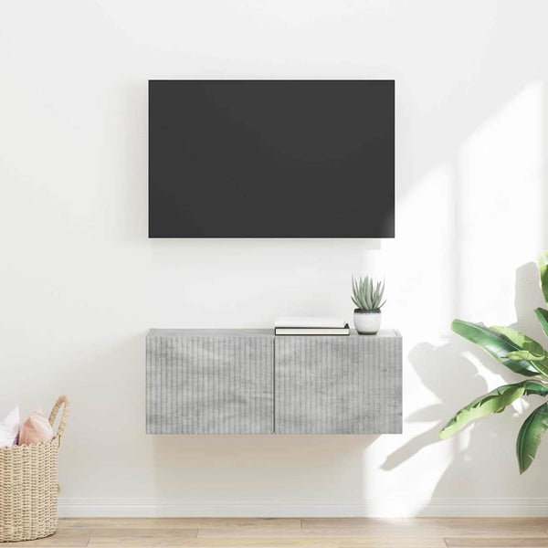 TV-seinäkaappi 60 x 31 x 29.5 cm Betoni Tekninen puu