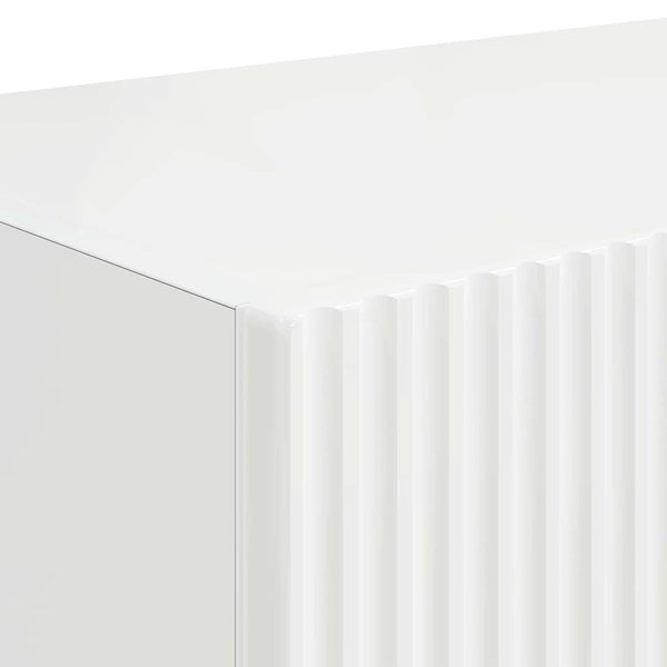 TV-seinäkaappi 2 osaa 60 x 31 x 29.5 cm Kiiltävä Valkoinen