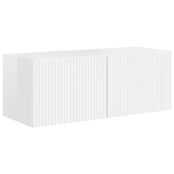 TV-seinäkaappi 2 osaa 60 x 31 x 29.5 cm Kiiltävä Valkoinen