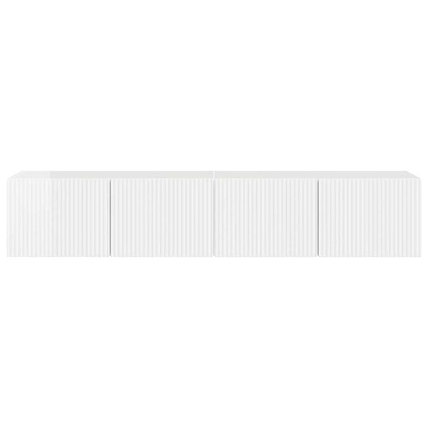 TV-seinäkaappi 2 osaa 60 x 31 x 29.5 cm Kiiltävä Valkoinen