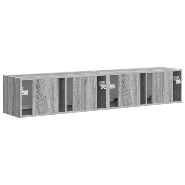 TV-seinäkaappi 2 osaa Harmaa Sonoma 60 x 31 x 29.5 cm