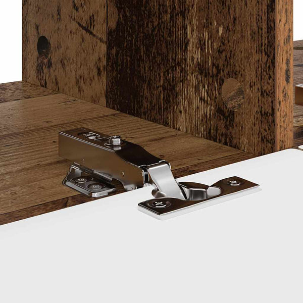 TV-seinäkaappi 2 kpl Tekninen puu Vanha Puu 60 x 31 x 29.5 cm