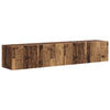 TV-seinäkaappi 2 kpl Tekninen puu Vanha Puu 60 x 31 x 29.5 cm