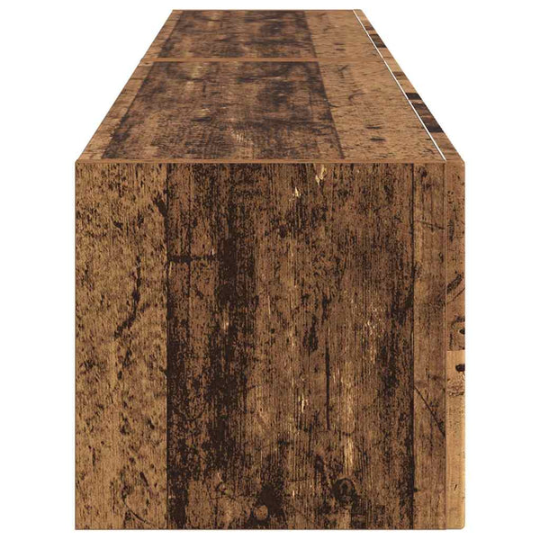 TV-seinäkaappi 2 kpl Tekninen puu Vanha Puu 60 x 31 x 29.5 cm