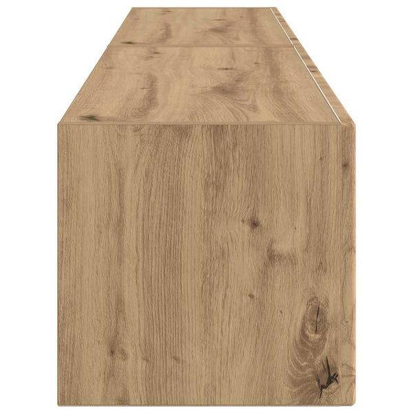 2 kpl TV-seinäkaappi Taidekoivusta 60 x 31 x 29.5 cm Tekninen puu