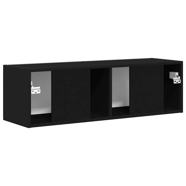 Musta TV-seinäkaappi 60 x 31 x 29.5 cm Tekninen puu