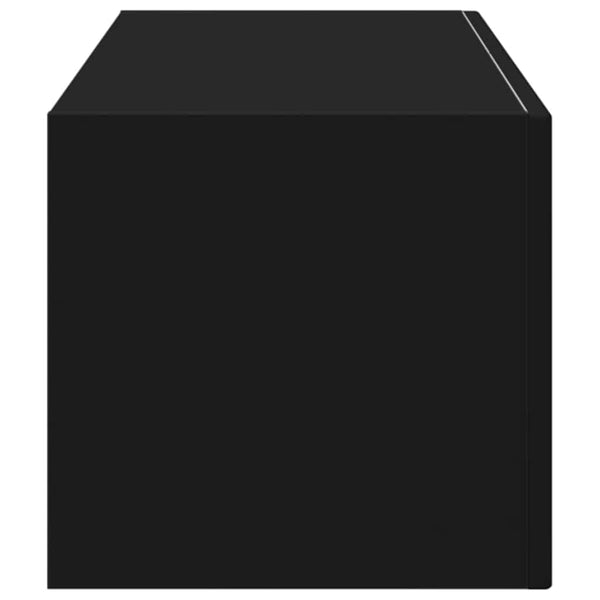 Musta TV-seinäkaappi 60 x 31 x 29.5 cm Tekninen puu