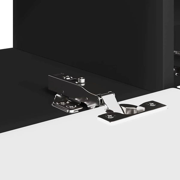 Musta TV-seinäkaappi 2 kpl 60 x 31 x 29.5 cm Teknistä puuta