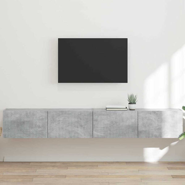 Betoni TV-seinäkaappi 2 kpl 60 x 31 x 29.5 cm Tekninen puu