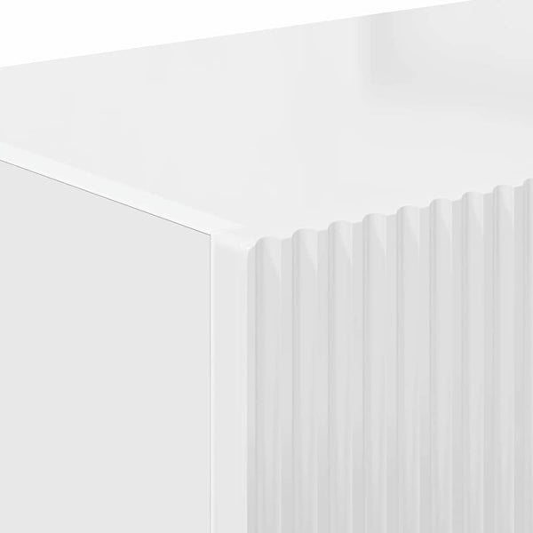 Kiiltävä Valkoinen TV-seinäkaappi 2 kpl 60 x 31 x 29.5 cm