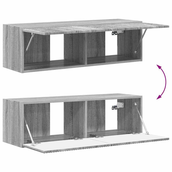Harmaa Sonoma TV-seinäkaappi 60 x 31 x 29.5 cm Tekninen puu