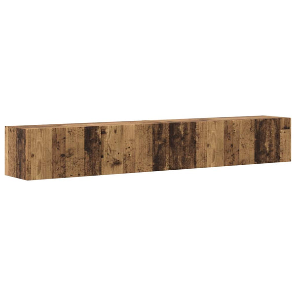 Vanha Puu TV-seinäkaappi 2 kpl 60 x 31 x 29.5 cm Tekninen puu