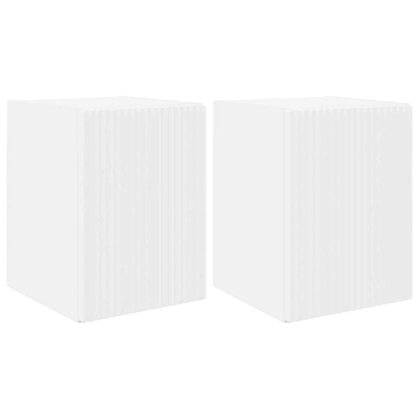 TV-seinäkaappi 2 pcs Valkoinen 30 x 31 x 40 cm Tekninen puu