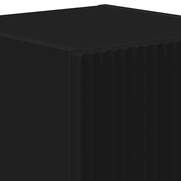 TV-seinäkaappi 2 pcs Musta 30 x 31 x 40 cm Tekninen puu
