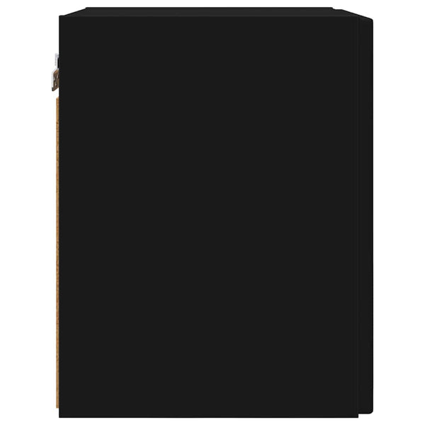 TV-seinäkaappi 2 pcs Musta 30 x 31 x 40 cm Tekninen puu
