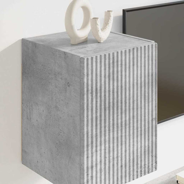 TV-seinäkaappi 2 pcs Betoni 30 x 31 x 40 cm Tekninen puu