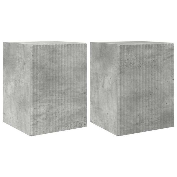 TV-seinäkaappi 2 pcs Betoni 30 x 31 x 40 cm Tekninen puu