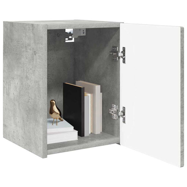 TV-seinäkaappi 2 pcs Betoni 30 x 31 x 40 cm Tekninen puu