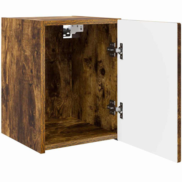 TV-seinäkaappi 2 pcs Savupähkinä 30 x 31 x 40 cm Tekninen puu
