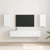 TV-seinäkaappi 2 pcs Valkoinen 30 x 31 x 60 cm Tekninen puu