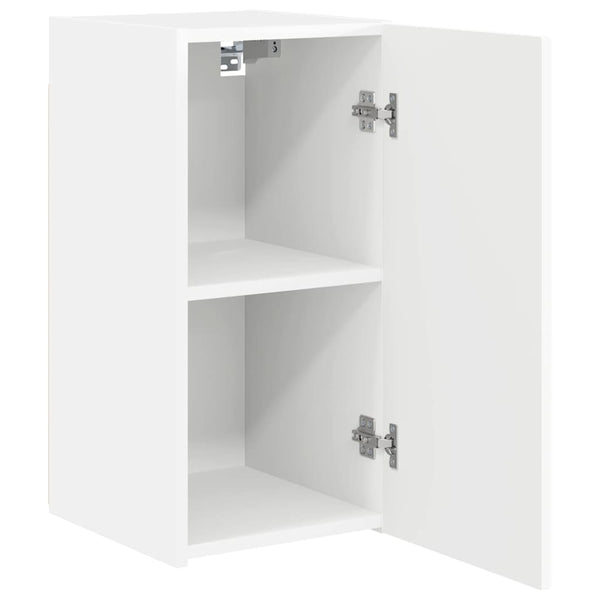 TV-seinäkaappi 2 pcs Valkoinen 30 x 31 x 60 cm Tekninen puu