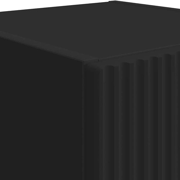 TV-seinäkaappi 2 pcs Musta 30 x 31 x 60 cm Tekninen puu