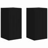 TV-seinäkaappi 2 pcs Musta 30 x 31 x 60 cm Tekninen puu