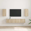TV-seinäkaappi 2 pcs Sonoma 30 x 31 x 60 cm Tekninen puu