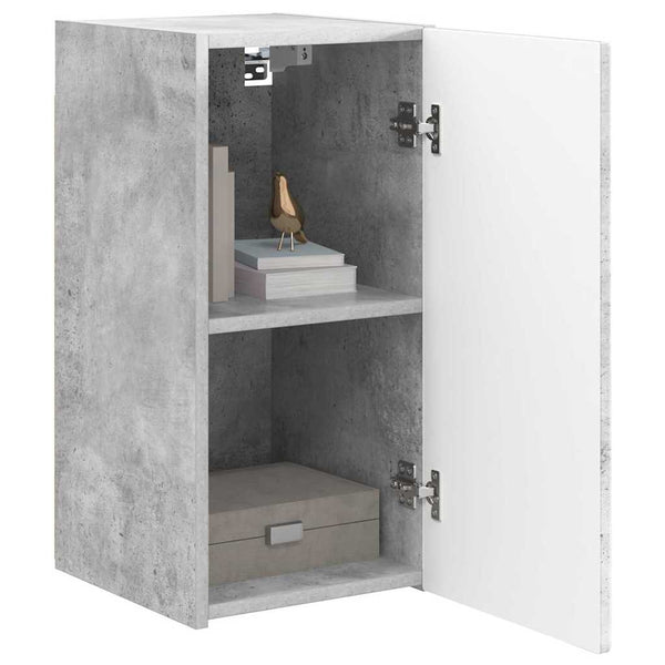 TV-seinäkaappi 2 pcs Betoni 30 x 31 x 60 cm Tekninen puu