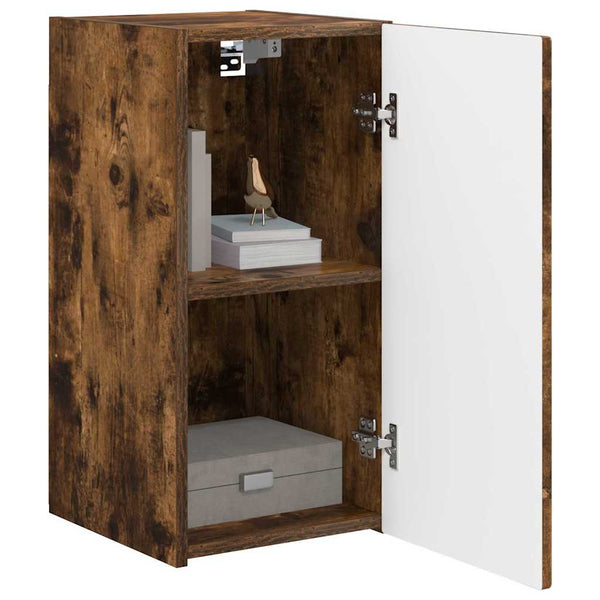TV-seinäkaappi 2 pcs Savupähkinä 30 x 31 x 60 cm Tekninen puu
