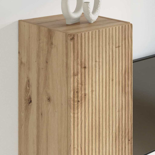 TV-seinäkaappi 2 pcs Taidekoivu 30 x 31 x 60 cm Tekninen puu
