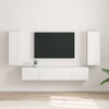 TV-seinäkaappi 2 pcs Valkoinen 30 x 31 x 80 cm Tekninen puu