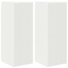 TV-seinäkaappi 2 pcs Valkoinen 30 x 31 x 80 cm Tekninen puu