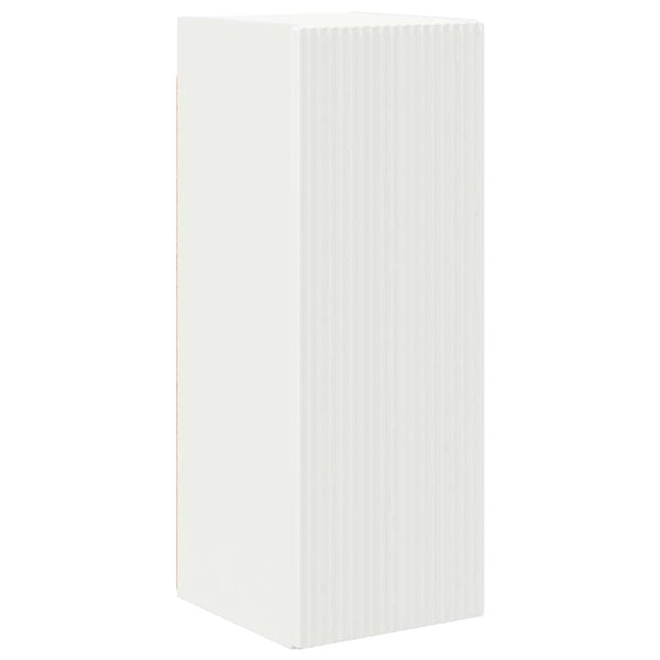 TV-seinäkaappi 2 pcs Valkoinen 30 x 31 x 80 cm Tekninen puu