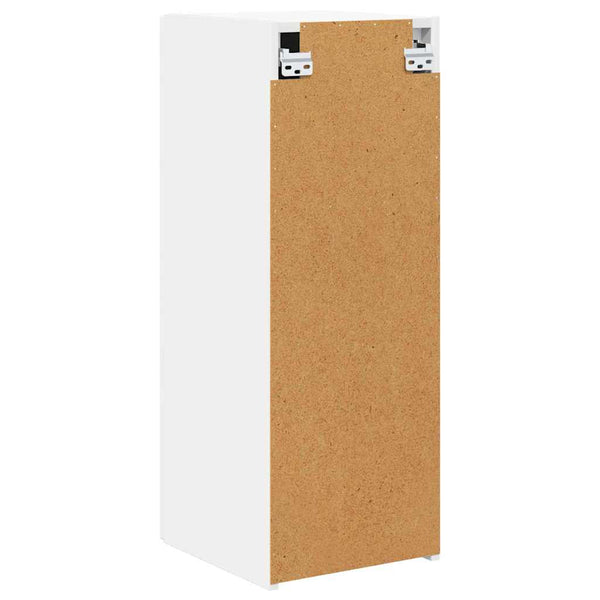 TV-seinäkaappi 2 pcs Valkoinen 30 x 31 x 80 cm Tekninen puu