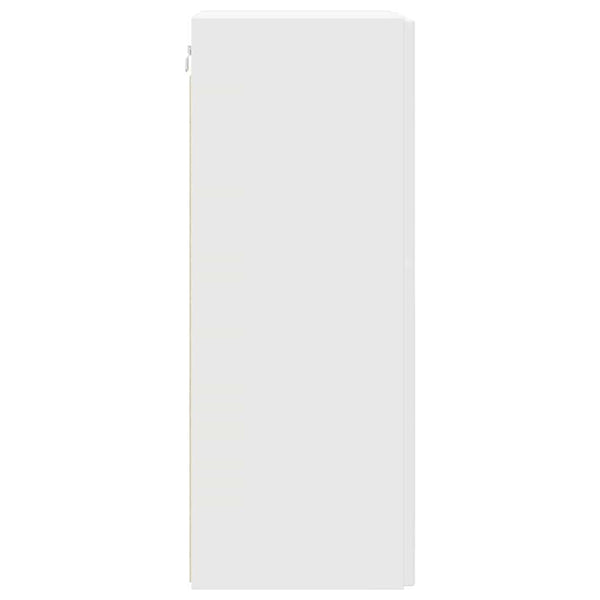 TV-seinäkaappi 2 pcs Valkoinen 30 x 31 x 80 cm Tekninen puu