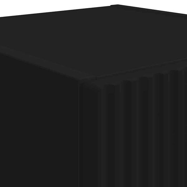 TV-seinäkaappi 2 pcs Musta 30 x 31 x 80 cm Tekninen puu