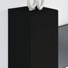 TV-seinäkaappi 2 pcs Musta 30 x 31 x 80 cm Tekninen puu