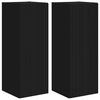 TV-seinäkaappi 2 pcs Musta 30 x 31 x 80 cm Tekninen puu